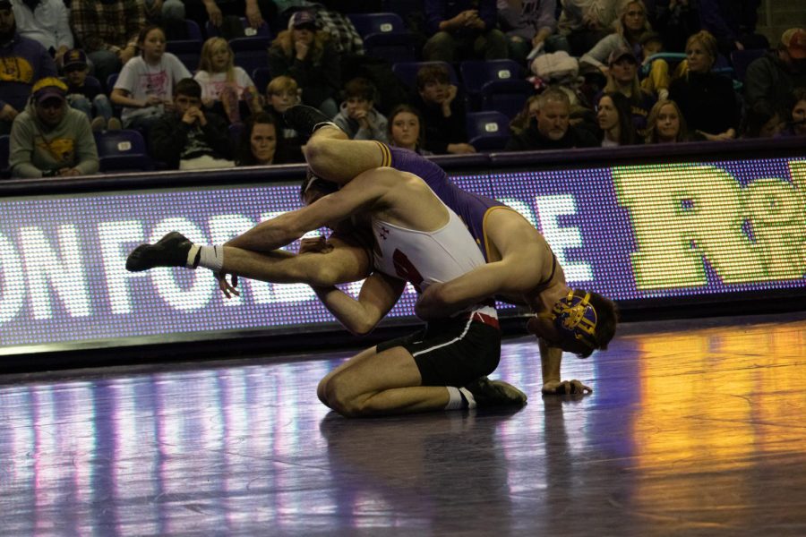 The+UNI+wrestling+team+competed+in+the+Big+12+championships+this+past+Saturday+and+Sunday.+Parker+Keckeisen+secured+his+second+career+Big+12+title+over+the+weekend+and+several+individual+Panthers+earned+at-large+bids+at+the+NCAA+Championships+next+week+in+Detroit%2C+Mich.