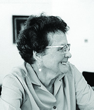 Irene Eaton was beloved by the campus and was the evening host for the Commons. 