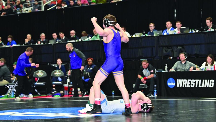 The UNI wrestling team competed in the NCAA Championship this past week, with Parker Keckeisen earning a bronze finish. 