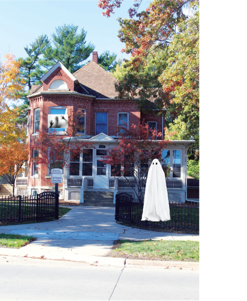 Zelda the Ghost laments the potential lose of the Honors Cottage, a popular haunt amongst the ghost community.