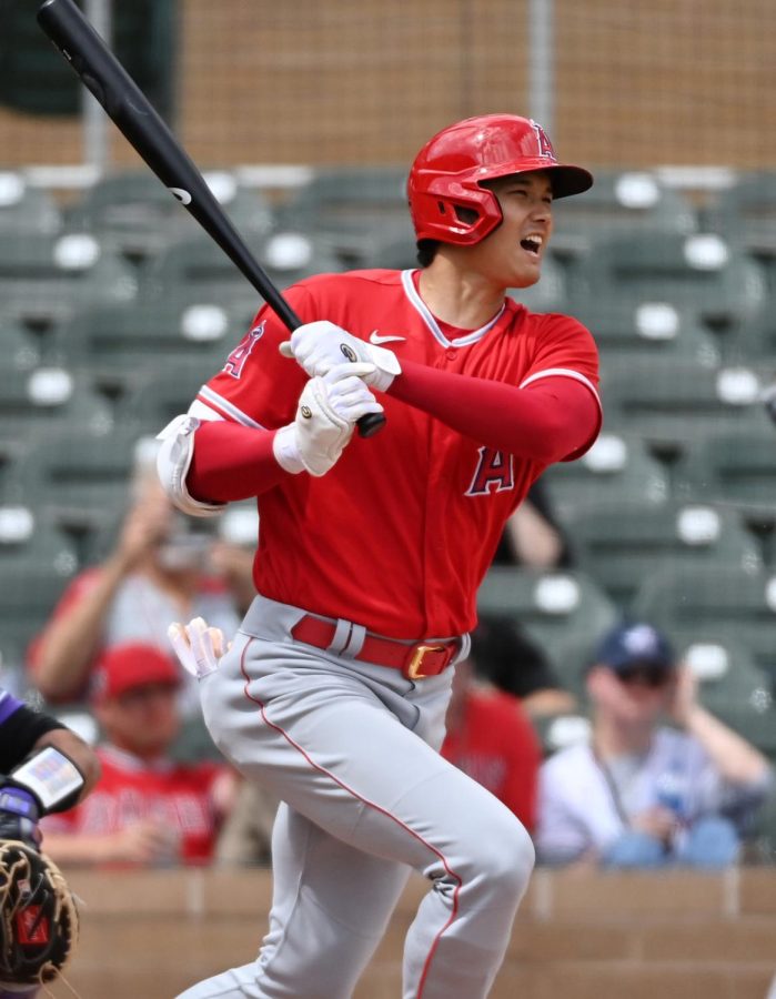 Shohei+Ohtani+of+the+Los+Angelos+Angels+has+ushered+in+a+new+style+of+play+in+Major+League+Baseball%3A+the+ability+to+both+successfully+hit+and+pitch.+He+captured+last+years+American+League+Most+Valuable+Player+in+part+because+of+his+unique+play+style%2C+and+more+players+will+likely+try+to+imitate+his+performance+in+the+coming+years.