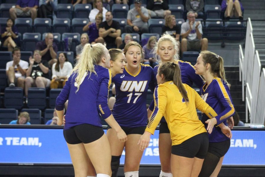 The UNI volleyball team challenged themselves this weekend, taking on three nationally ranked teams. UNI lost all three matches, winning just one set throughout the weekend. 