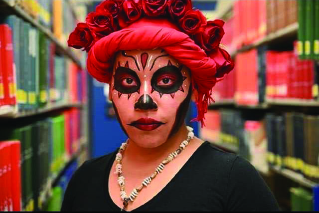 Students from the Multicultural Theatrical Society offer a chance for students and faculty to learn more of the celebration of Day of the Dead. 
