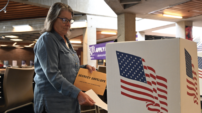 Early voting is available in Maucker Union from Oct. 19 - 21. Residents of Black Hawk County can register to vote for the first time at the polls or update their voting address to reflect their Black Hawk County address. 