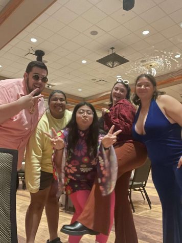 Panthers dress in 70s best at Homecoming Dinner Theater