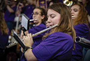 While the UNI pep band traditionally makes an appearance at both mens and womens conference basketball tournaments to support the Panthers, Professor Justin Mertz, associate director of bands, was informed in July that the funds for the bands travel would not be available this year due to budget cuts. 