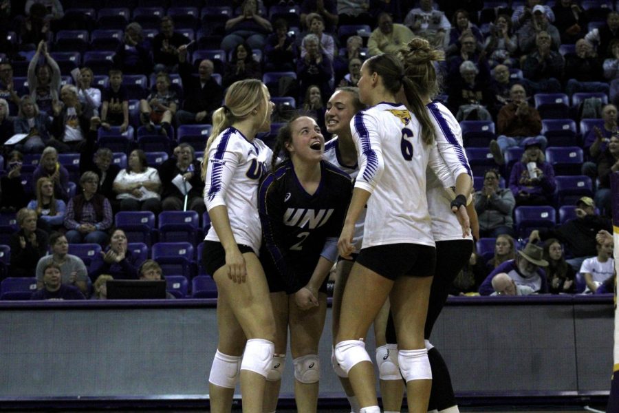 The+UNI+volleyball+team+has+now+won+15+straight+matches+in+conference+play%2C+as+well+as+21+out+of+their+last+22.+The+Panthers+have+a+chance+to+secure+a+regular+season+conference+championship+this+weekend.+