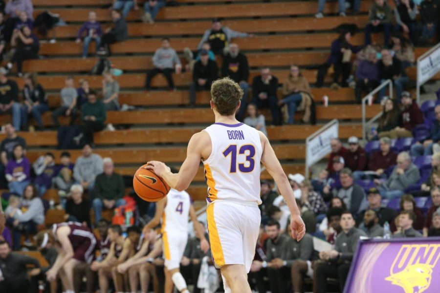 Bowen Born (13) had another great game scoring the basketball finishing with a game-high 27 points in the win over Southern Illinois