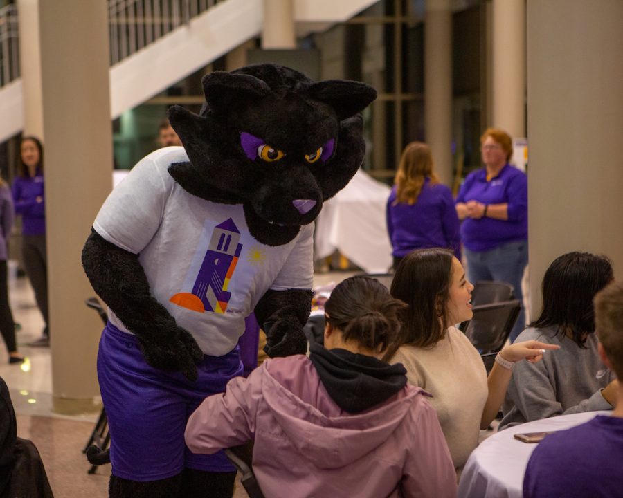 UNI students and community were encouraged to show their Panther spirit by wearing UNI apparel. 