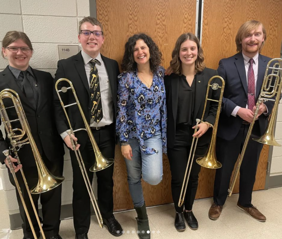 Anat Cohen, this years guest artist, has been nominated for three Grammys. She performed alongside the UNI Jazz Band each night of the festival after a full day of performances from high school bands from around the state.