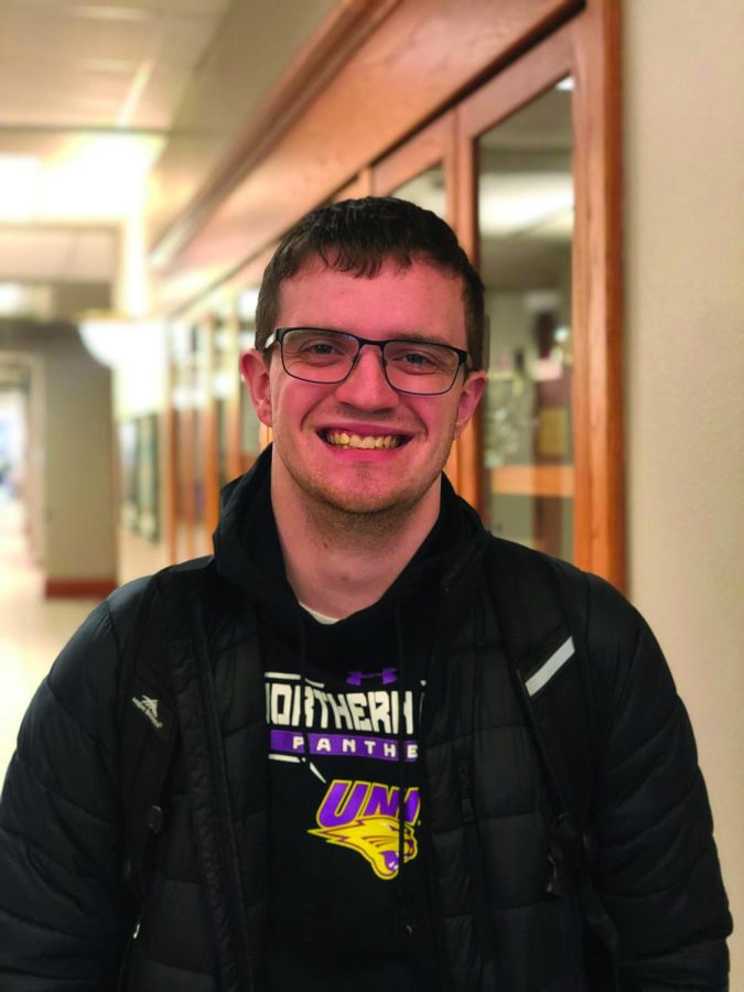 Jacob Butler, 21, third year, digital media production major. The thing I am looking forward to most this semester is interning with Around the Corner Productions with Eric Braley and helping with the ESPN broadcast for the university.