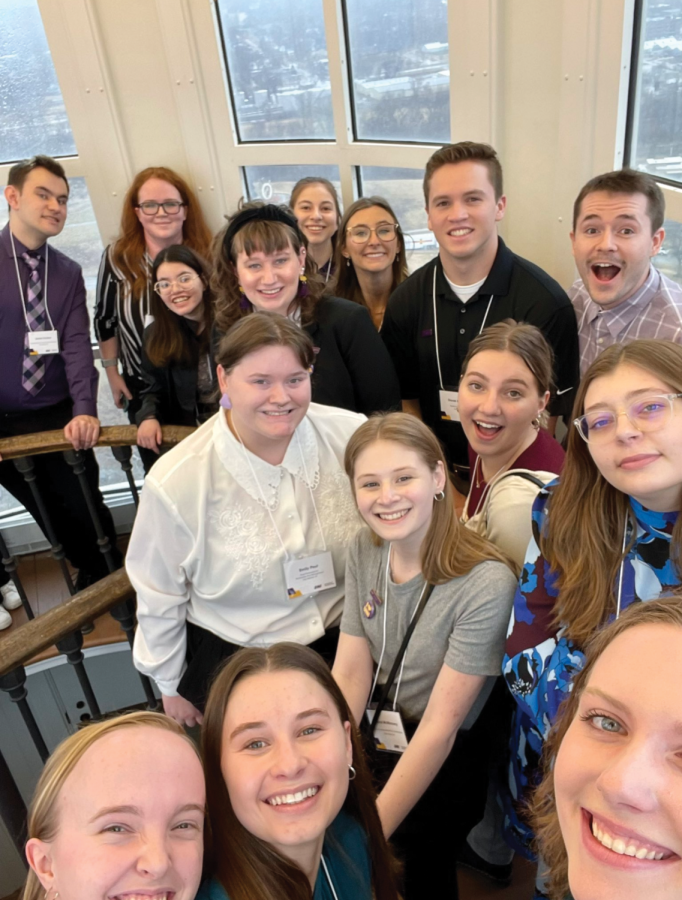 Members of NISG recently represented UNI in Des Moines for UNI Day at the Capitol. They had opportunities to connect with local legislators and advocate for fellow students. 