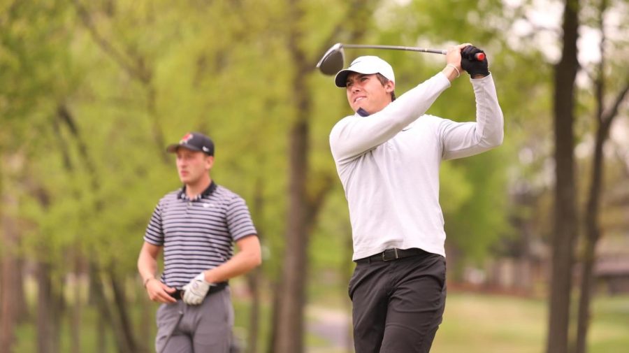 Griffin Parker was UNI’s top finisher at Stampede at the Creek, shooting one under par with a 215, good for third place.