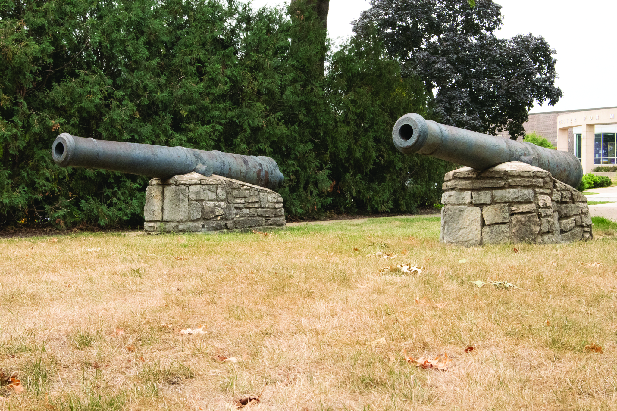 The two cannons, pictured today.