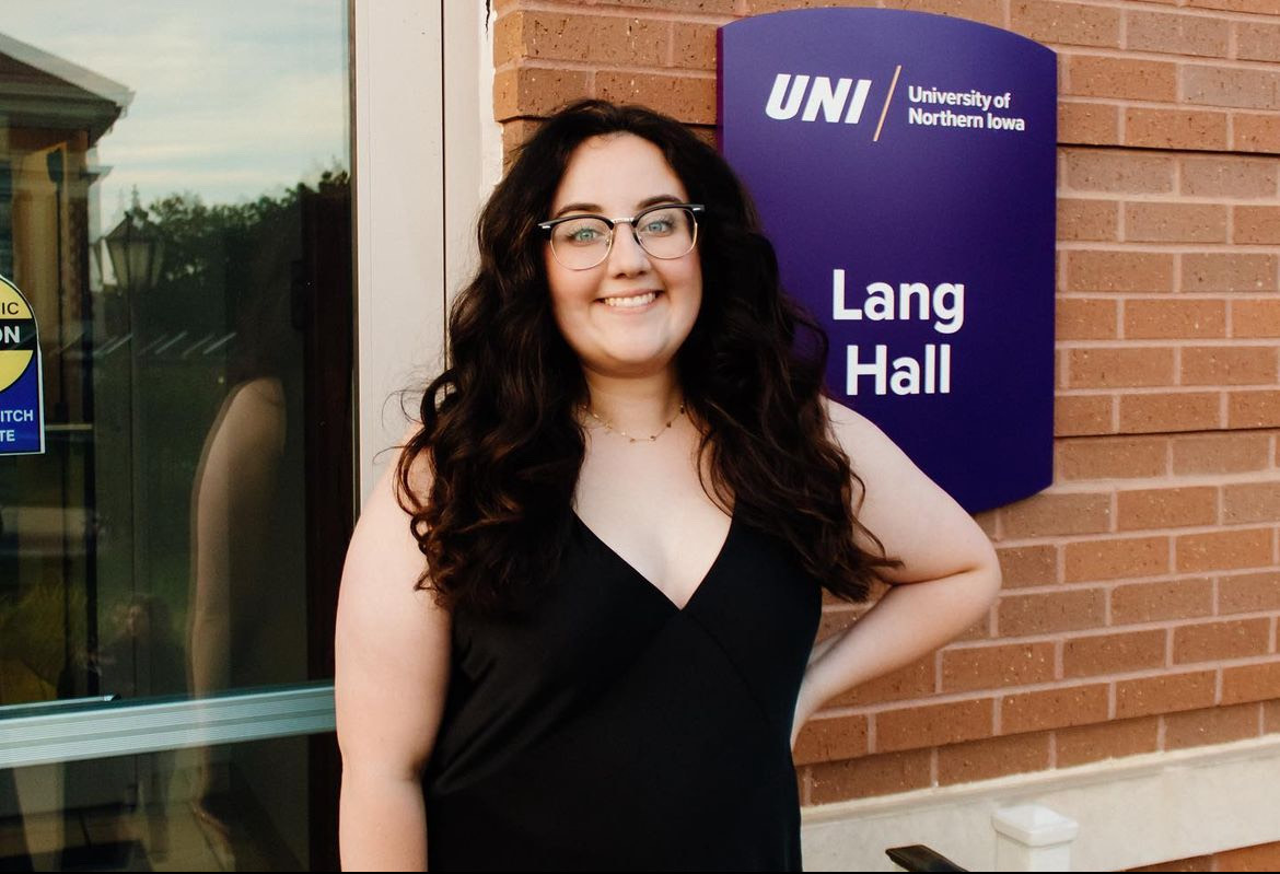 Liv+Wendt+graduated+this+winter+with+a+degree+in+Communications.+Her+concerted+efforts+in+University+Relations+can+be+found+on+the+%40nothern_iowa+Instagram+page+with+relatable+and+funny+content+for+students.