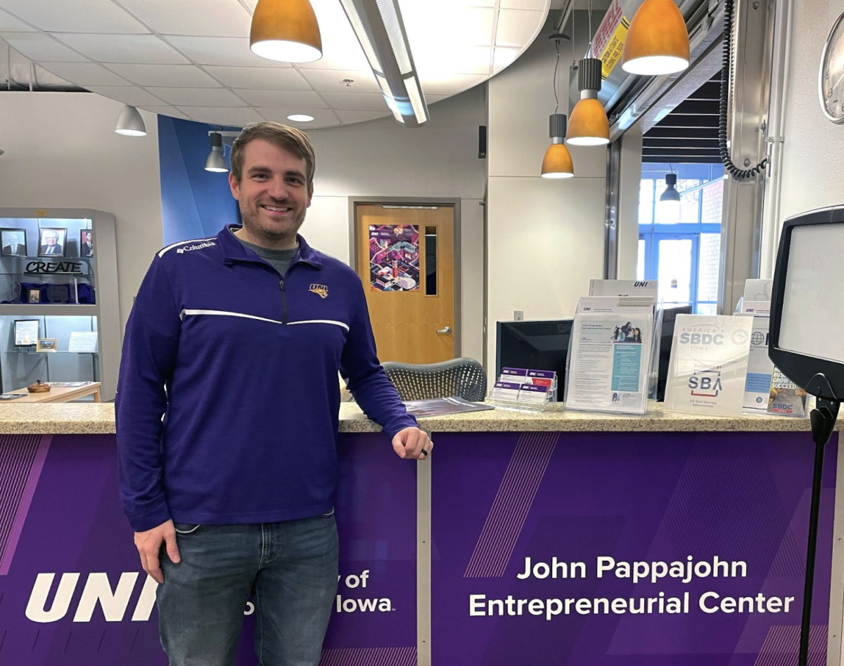 Patrick Luensmann, UNI 2012 graduate, was recently appointed as director of the John Pappajohn Entrepreneurial Center and is hoping to make business dreams a reality for students and Cedar Valley entrepreneurs alike.