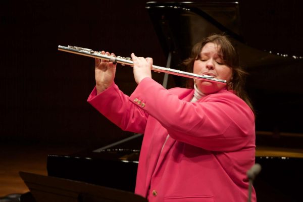 UNI flutist Emily Paul finds joy in performing and holds a variety of leadership positions within the School of Music.