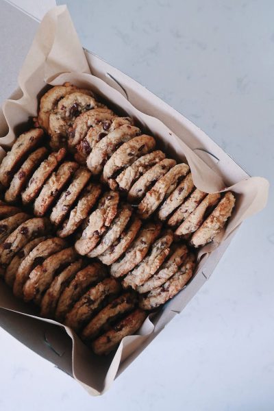 Moo’s Bakery’s bestselling item is their chocolate chip cookies. They’ll be one of the items available for purchase this summer at their physical location.