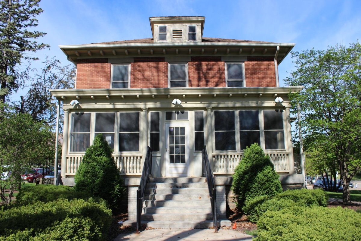 The Alumni House is located at 1012 W 23rd Street and positioned next to Lang Hall and an A parking lot. With the removal of the house, the university plans to put in a sidewalk for more accessibility.